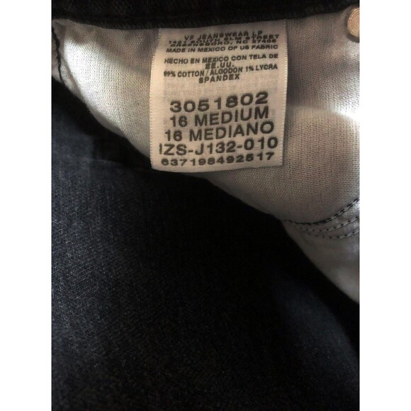 LEE Women's Relaxed Straight Leg Vintage Black High Rise Jeans Size 16 - Picture 3 of 5